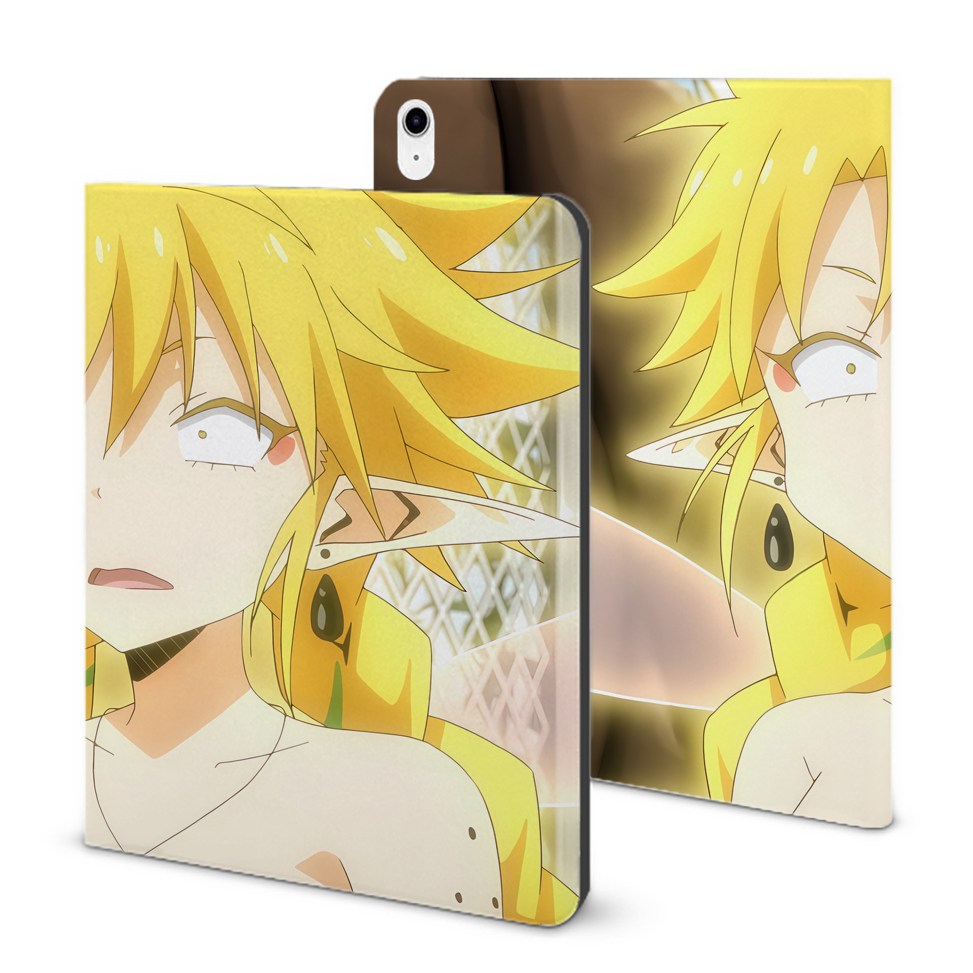 （画像用） 転スラ Regarding Reincarnated to Slime IPad ケース ブック型 PUレザー TPU 耐衝撃 軽量 薄型 ペン収納なし 全面保護 IPad 各モデル対応